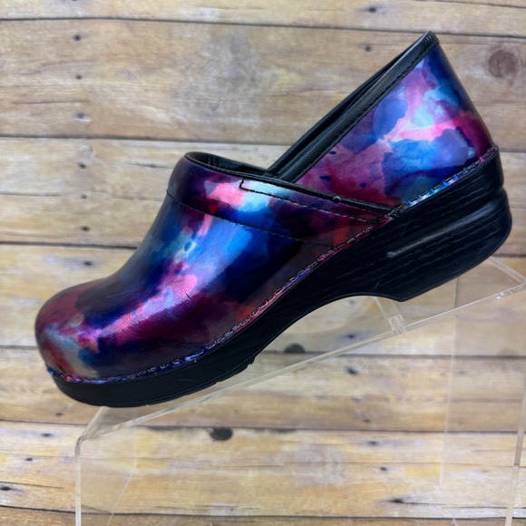 Dansko Clogs Womens 40 EU (9.5-10) Multicolor Leather Professional Nursing Y2K - Picture 4 of 16